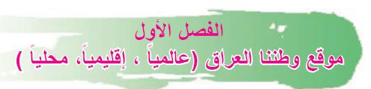 موقع وطننا العراق (عالميا جغرافياً ومحلياً)