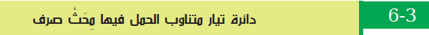 دائرة تيار متناوب الحمل فيها محث صرف