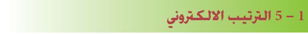 الترتيب الالكتروني