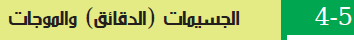  الجسيمات ( الدقائق ) والموجات