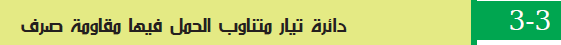 دائرة تيار متناوب الحمل فيها مقاومة صرف