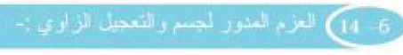 العزم المدور والتحجيل الزاوي ( قانون نيوتن الثاني في الحركة الدورانية )