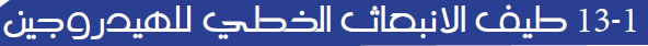طيف الانبعاث الخطى للهيدروجين