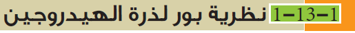 نظرية بور لذرة الهيدروجين