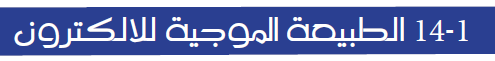 الطبيعة الموجية للالكترون 
