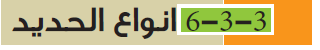 انواع الحديد