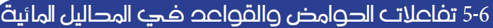  تفاعلات الحوامض والقواعد في المحاليل المائية