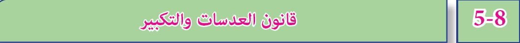 قانون العدسات والتكبير
