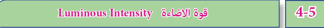 قوة الاضاءة